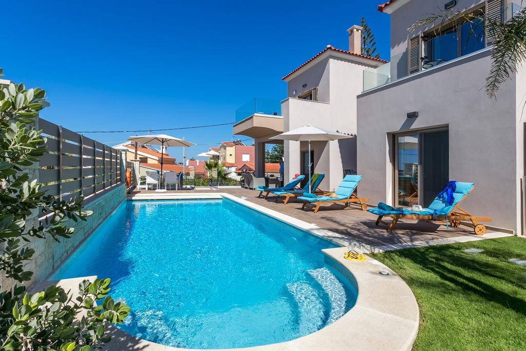 Superior Villa Marina Mare Sauna Hammam Nea Kydonia  Bagian luar foto