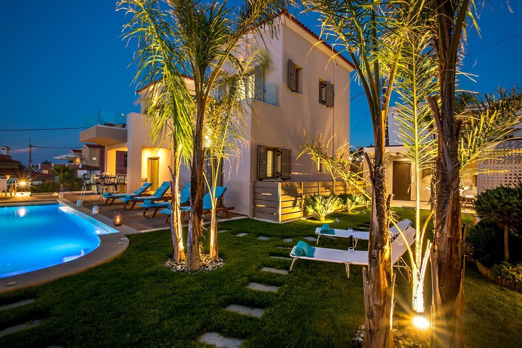 Superior Villa Marina Mare Sauna Hammam Nea Kydonia  Bagian luar foto