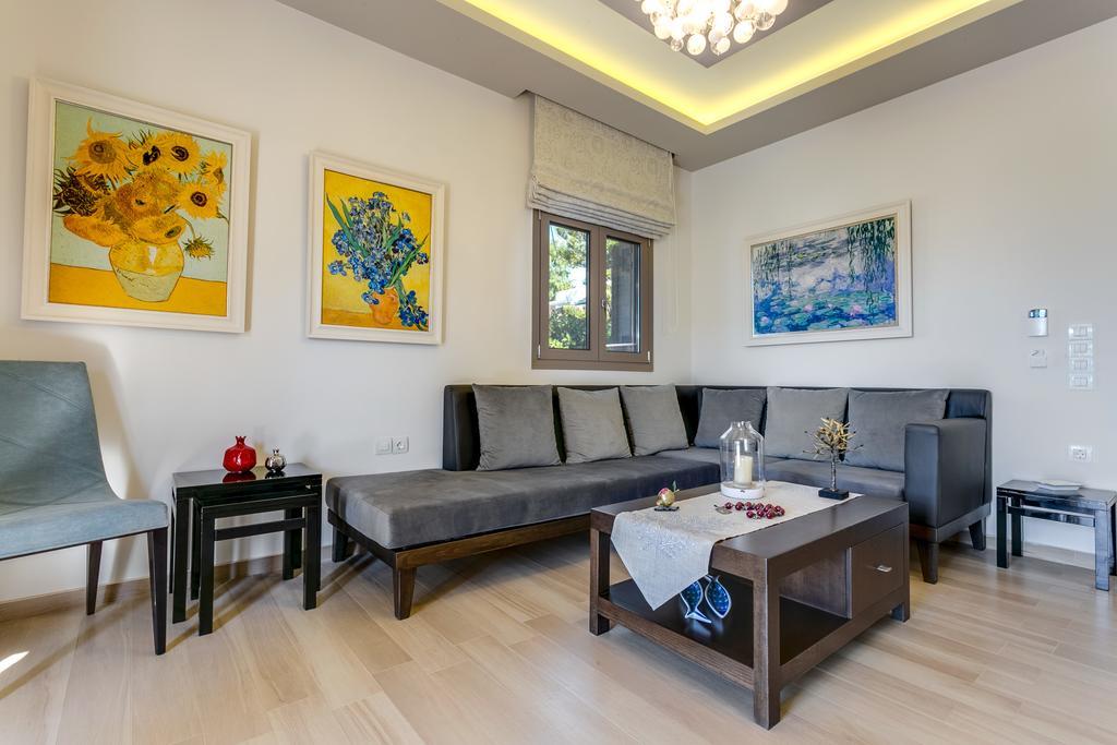 Superior Villa Marina Mare Sauna Hammam Nea Kydonia  Bagian luar foto