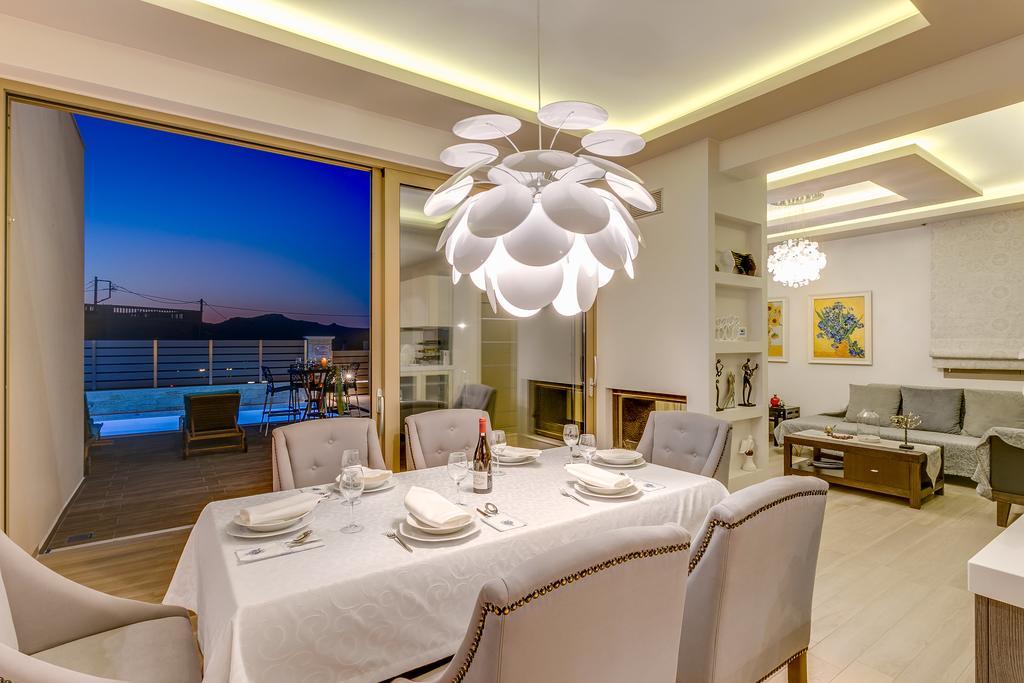 Superior Villa Marina Mare Sauna Hammam Nea Kydonia  Bagian luar foto