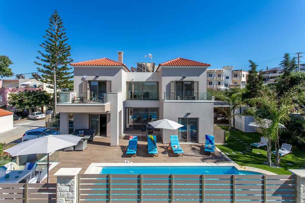 Superior Villa Marina Mare Sauna Hammam Nea Kydonia  Bagian luar foto