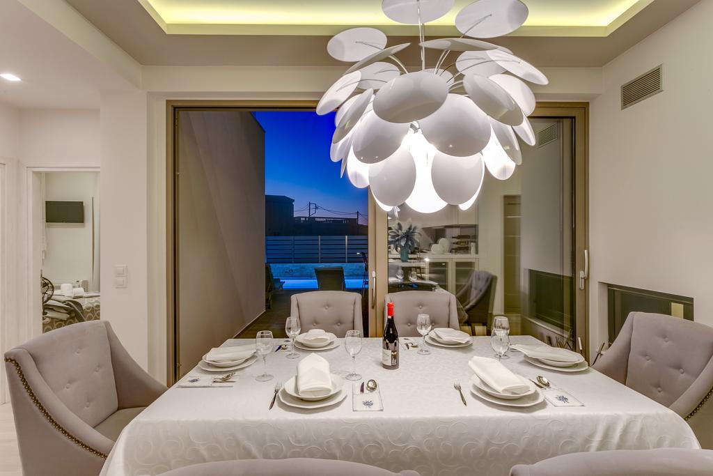 Superior Villa Marina Mare Sauna Hammam Nea Kydonia  Bagian luar foto